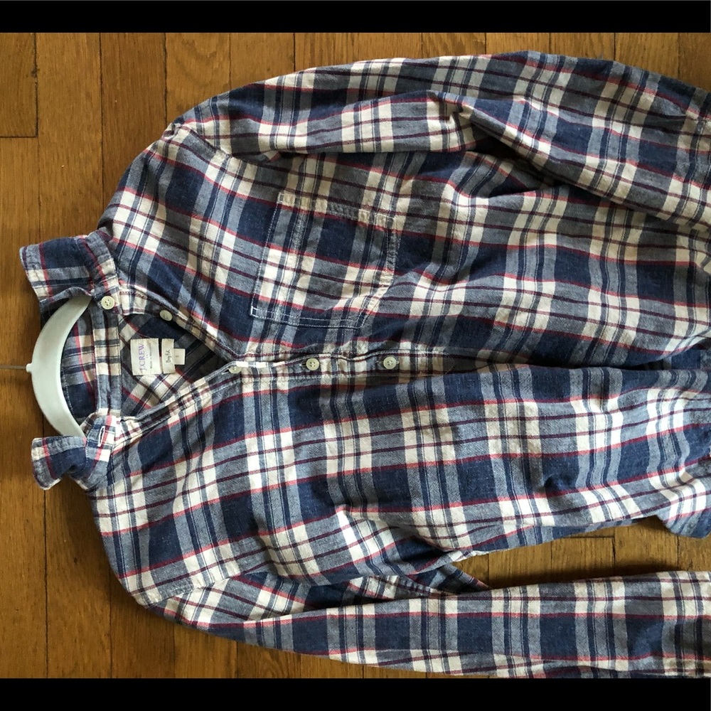 Jcrew boy fit flannel shirt